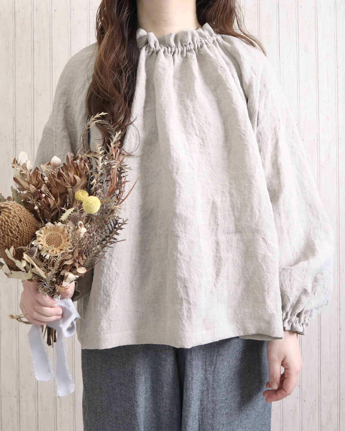 パンドミワンピース ／ キナリ着用イメージ